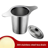 Mates 304 Stainless Steel Double-Handle Tea Infuser – Household Tea Filter