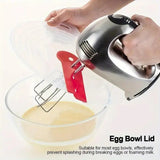 Egg Beater Mixer Cover – Silicone Anti-Splash Mixing Bowl Lid