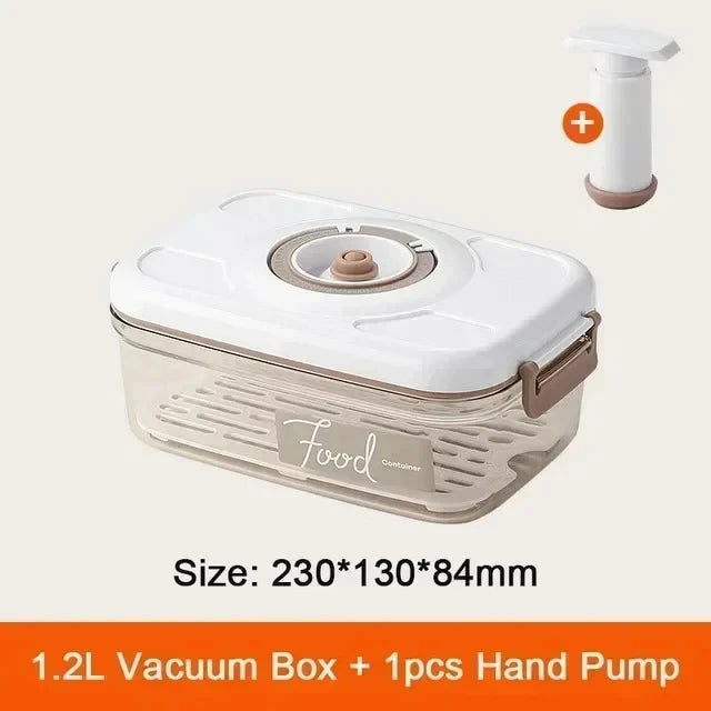 KEMORELA Food Vacuum Storage Box with Pump – Sealed Fresh-Keeping Container (Large Capacity)
