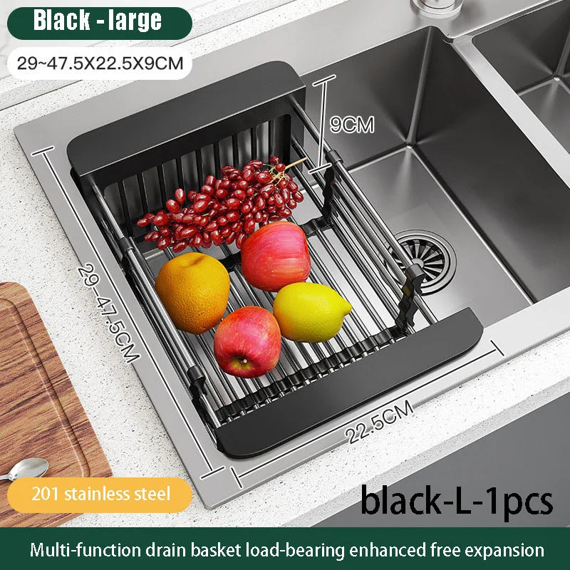 Scalable Sink Rack Dish Drying Rack – Kitchen Storage & Tableware Organizer