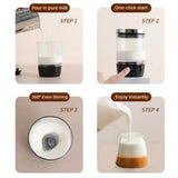 Mini Electric Milk Frother – Self-Frothing Cappuccino & Latte Maker for Hot & Cold Drinks