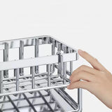 Kitchen Sponge Holder & Sink Drain Rack – Stainless Steel Soap & Towel Organizer