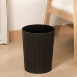 Plastic Round Trash Can – Simple Wastebasket for Bathroom, Kitchen, Bedroom & Office