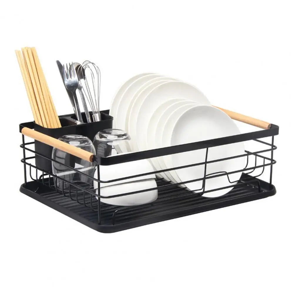 Removable Drain Tray Storage Rack for Pots & Pans – Strong, Hollow Design
