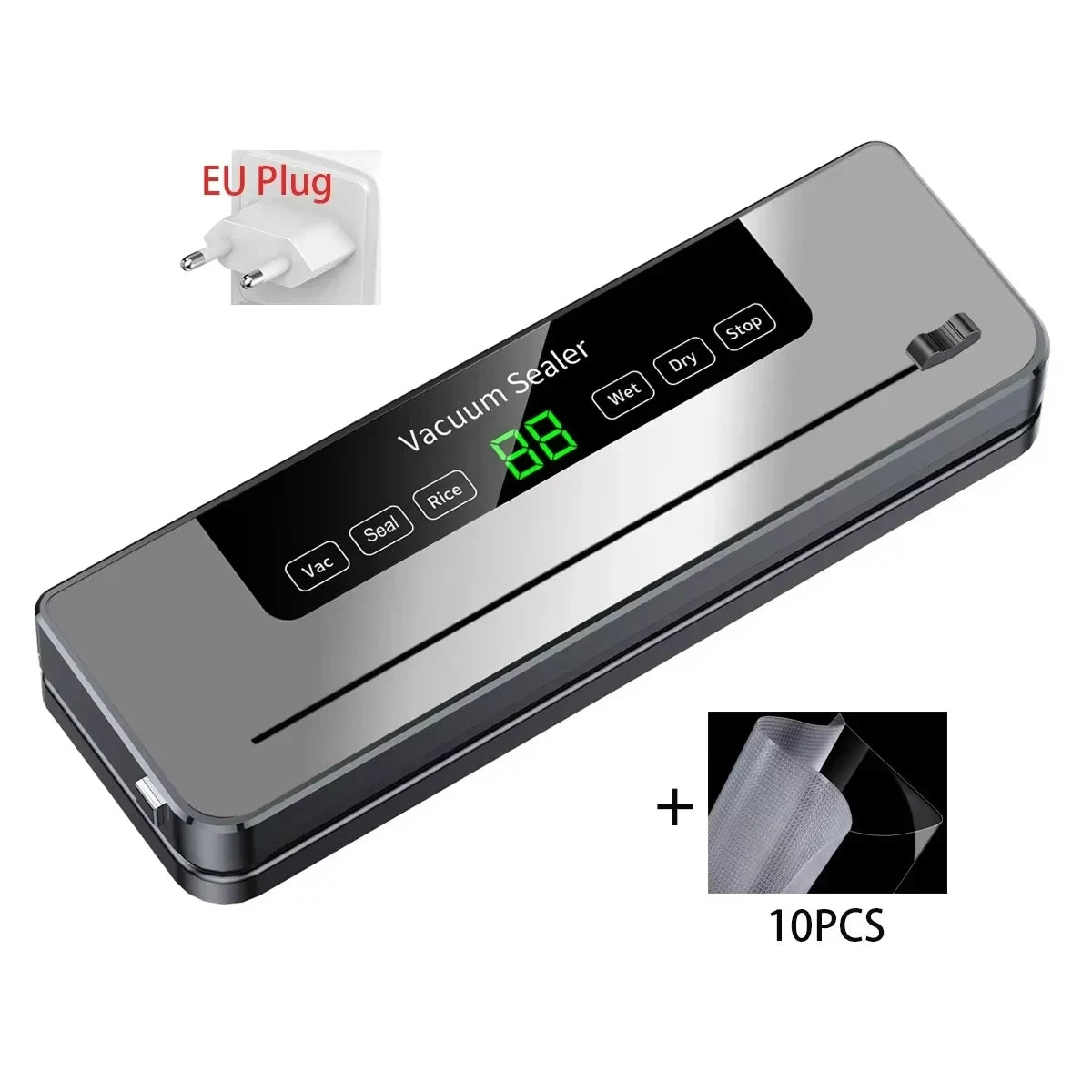Electric Vacuum Sealer Machine – Dry & Wet Food Packaging for Fresh Storage