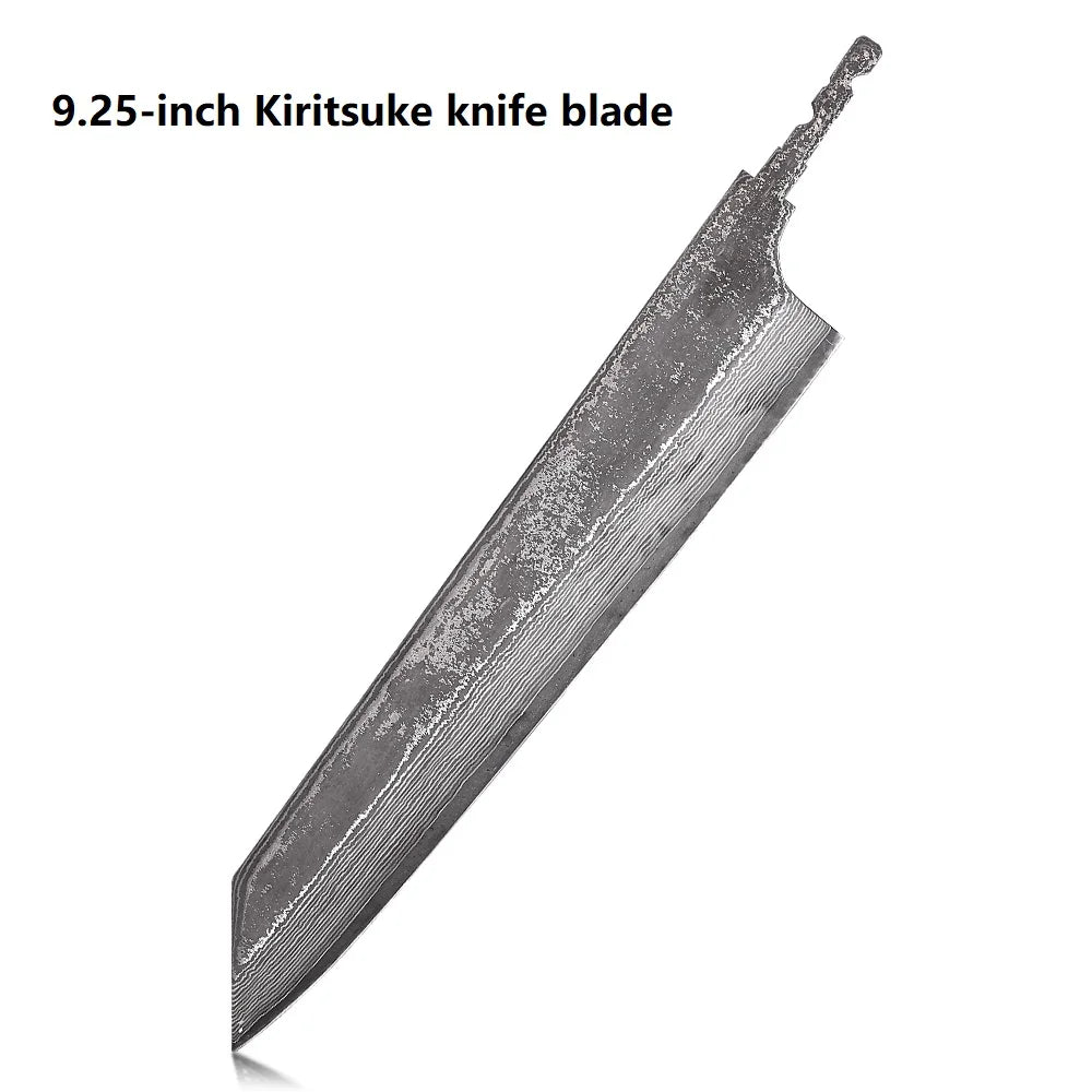 F.YOUNG DIY VG10 Damascus Steel Knife Blank – 67-Layer Hand-Forged Japanese Chef Blade (No Handle)
