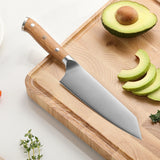 XINZUO 5.83 Inch Bunka Chef Knife – German Steel Blade with Olive Wood Handle & Copper Rivets