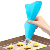 Reusable Silicone Pastry Bag Set with 24 Icing Nozzles DIY Cake Decorating Tools