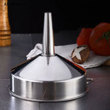 Stainless Steel Wide Mouth Funnel – Metal Canning & Kitchen Transfer Tool