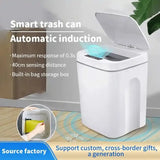 16L Automatic Sensor Trash Can – Electric Touchless Smart Bin with Lid for Kitchen & Bathroom