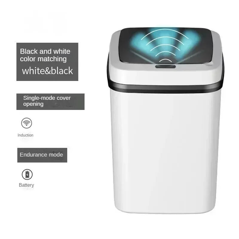 13L Contactless Smart Sensor Trash Can – Automatic Induction Garbage Bin with Odor Isolation for Kitchen & Bathroom