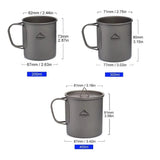 Widesea Camping Titanium Mug – Foldable Outdoor Cup for Hiking, Travel & Picnic