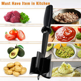 Meat Chopper & Masher – Heat-Resistant Hamburger & Ground Meat Tool