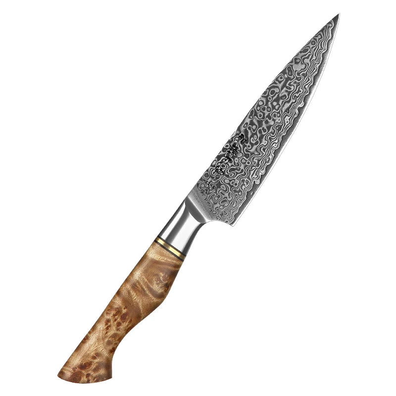 HEZHEN 5" Utility Knife – 67-Layer Damascus Super Steel Ultra-Sharp Peeling Knife
