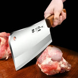 PTIEB Stainless Steel Kitchen Cleaver – Sharp Household Knife for Meat, Vegetables & Small Bones
