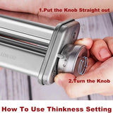 Pasta Attachment for KitchenAid Mixer – Pasta Sheet Roller, Spaghetti & Fettuccine Cutter