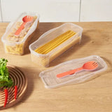 Microwave Pasta Cooking Box, Heat-Resistant Spaghetti & Salad Steamer with Lid