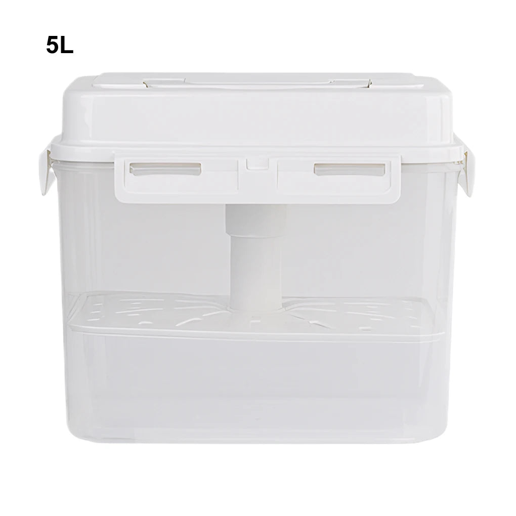4/5L Pickle Jar with Press Plate – Leakproof Kitchen Storage Container for Kimchi, Gherkins, and Olives