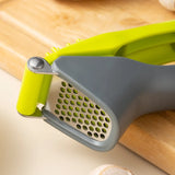 Stainless Steel Garlic Press Crusher – Handheld Ginger & Vegetable Mincer