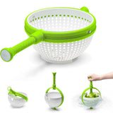 LMETJMA 3 Quart Large Capacity Salad Spinner – 2 in 1 Collapsible Colander & Vegetable Washer