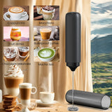 Rechargeable Electric Milk Frother & Whisk – Handheld Foam Maker for Coffee & Eggs