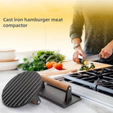 Cast Iron Meat Press – Heavy-Duty Steak & Burger Press for BBQ and Flat Top Grill