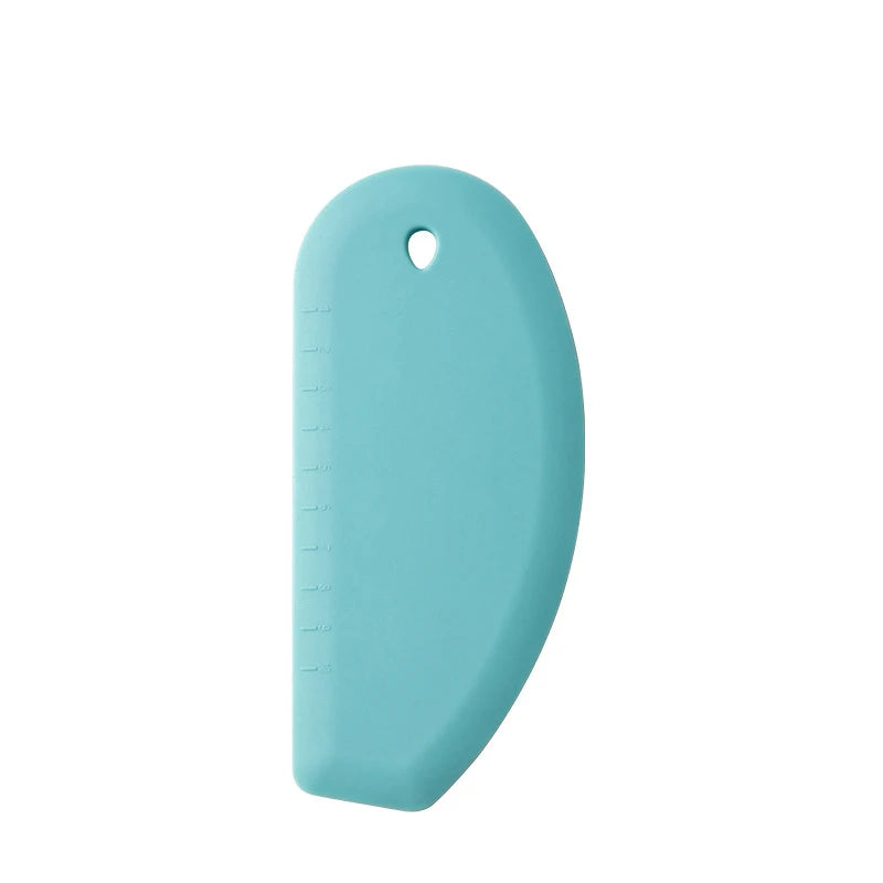 Silicone Dough Scraper Cutter with Scale – Multifunction Baking Spatula Tool
