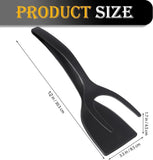 2 in 1 Grip & Flip Spatula Tongs – Nylon Non-Stick Egg & Pancake Flipper