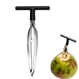 LMETJMA Stainless Steel Coconut Opener – Safe & Easy Coconut Scraper Knife