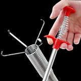 Hand Pinch Sewer Pipe Plunger – Four-Claw Drain Cleaner for Bathroom & Kitchen