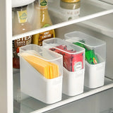 Japanese Style Tilted Transparent Lid Storage Box – Cheese, Tea, Coffee & Small Item Organizer