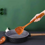 Wooden Cooking Spatula – Long Handle Non-Stick Safe Kitchen Turner