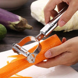 Stainless Steel Julienne Peeler & Vegetable Slicer – Multi-Functional Potato, Carrot, Cucumber & Fruit Grater Tool