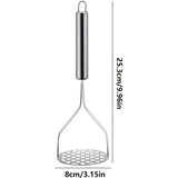 Premium Stainless Steel Potato Masher – Fruit & Vegetable Ricer Tool