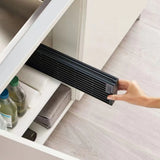 1PC Black Foldable Kitchen Sink Drainer – Splash-Proof & Space-Saving Design for Dishes and Utensils