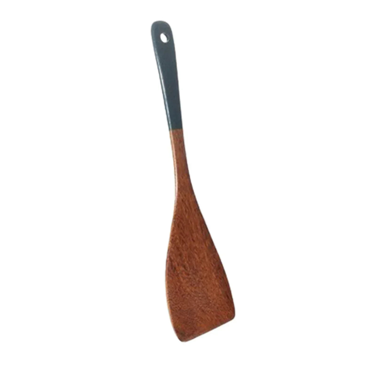 Solid Wood Ebony Spatula & Wooden Soup Ladle – Heat-Resistant Kitchen Utensil Set