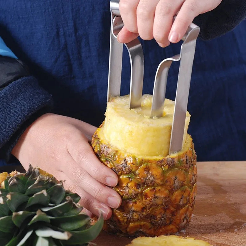 Stainless Steel Pineapple Peeler – Cutter, Corer & Fruit Slicer