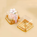 50pcs Clear Plastic Mini Cake Box Set – Baking & Kitchen Packaging Boxes