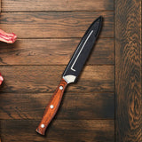 67-Layer Damascus VG10 Fruit Knife – High-Grade Paring & Steak Knife with Wooden Handle