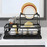 Removable Drain Tray Storage Rack for Pots & Pans – Strong, Hollow Design