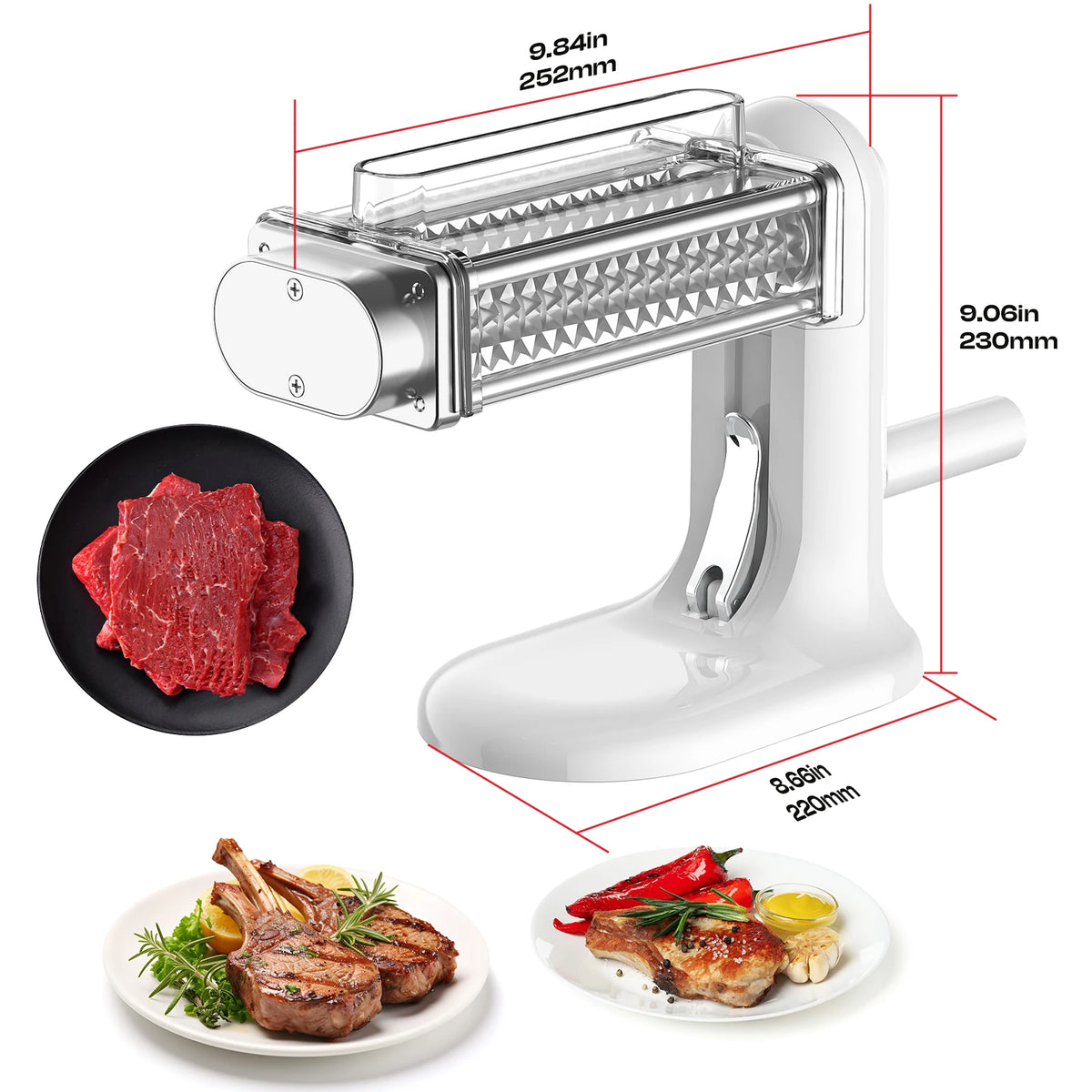 Manual Meat Tenderizer Machine – Stainless Steel Gear Steak Cuber