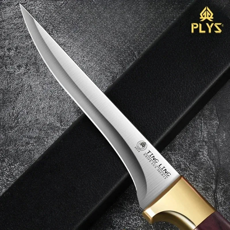 PLYS High-Hardness Boning Knife – Sharp D2 Steel Blade for Meat, Bones & Peeling
