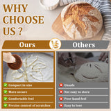 Bread Dough Scoring Tool – Wooden Sourdough Scorer with 10 Stainless Steel Blades