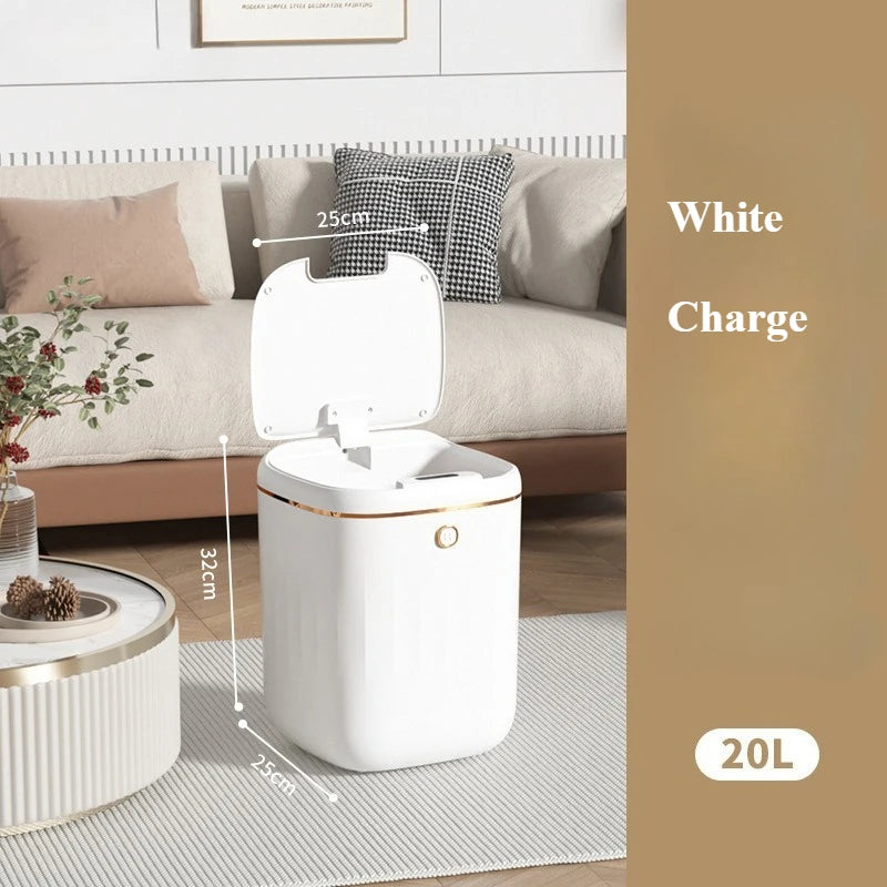 20L Automatic Smart Sensor Trash Can – Large-Capacity Waterproof Induction Bin for Bathroom & Kitchen
