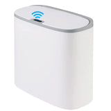 Automatic Bathroom Trash Can with Lid – Touchless Motion Sensor Slim Garbage Bin for Kitchen & Bedroom