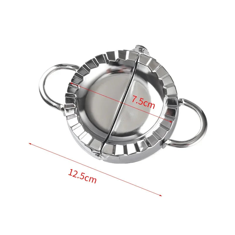Stainless Steel Dumpling Maker Press – Ravioli, Pie & Pastry Wrapper Mold