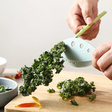Multi-Functional Vegetable Stem & Leaf Separator – 8-Hole Cutter for Herbs & Veggies