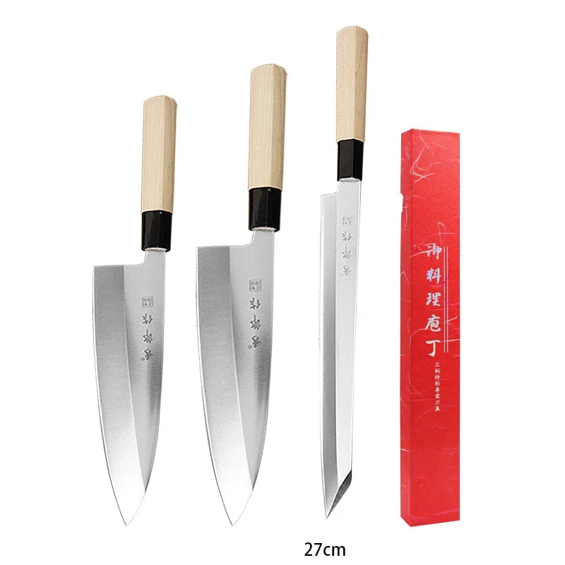 WXCOO Japanese Salmon Sashimi Knife – Professional Stainless Steel Fish & Meat Slicing Knife with Box