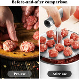 6pc Stainless Steel Meatball & Patty Maker – Press-Type Mold with Ergonomic Handle