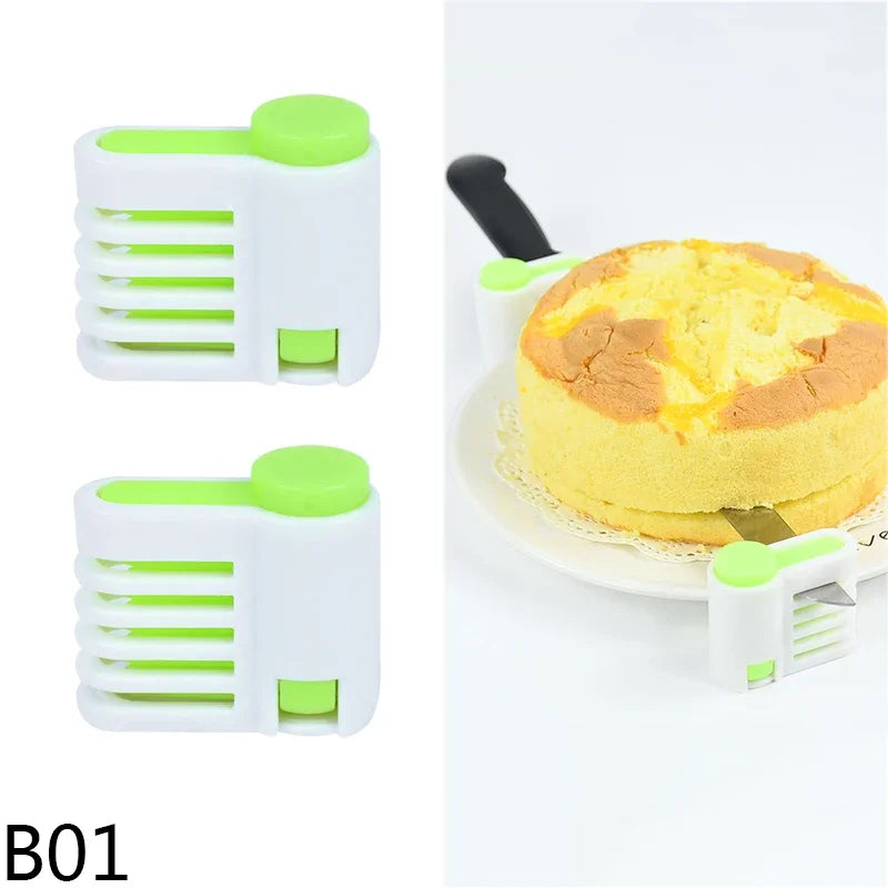 2-Pc Adjustable 5-Layer Bread Slicer & Cake Cutter – Precision Baking Tool for Home & Bakery